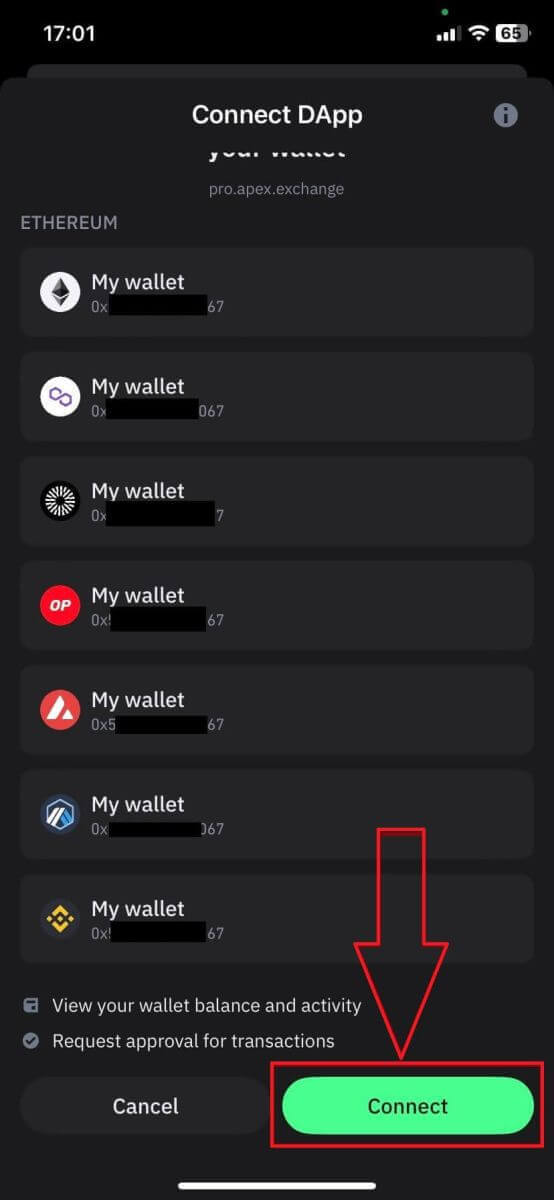 Sådan forbinder du Crypto Wallet og trækker fra ApeX Sådan forbinder du Crypto Wallet og trækker fra ApeX