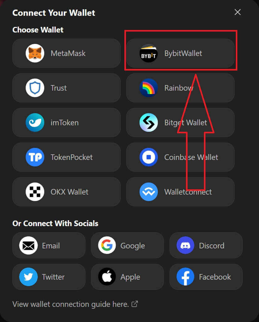 How to connect Wallet to ApeX via BybitWallet