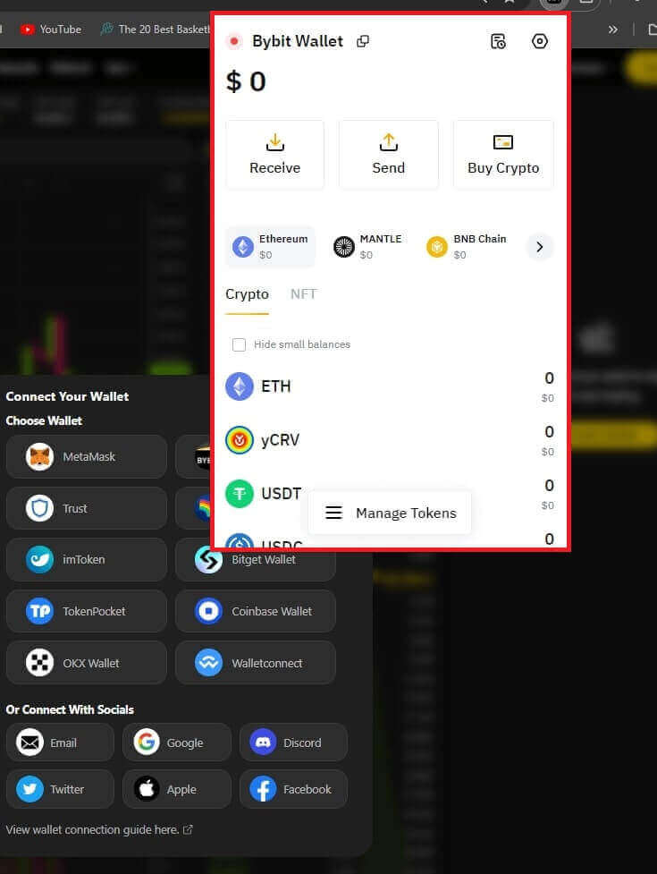 How to connect Wallet to ApeX via BybitWallet