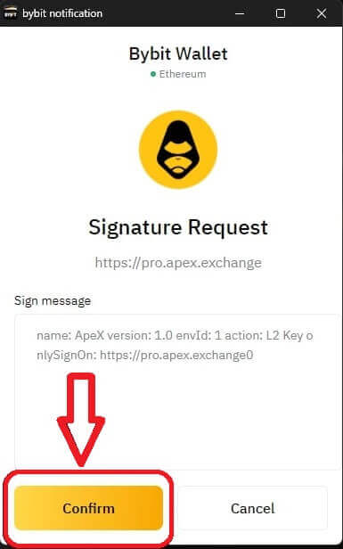 How to connect Wallet to ApeX via BybitWallet