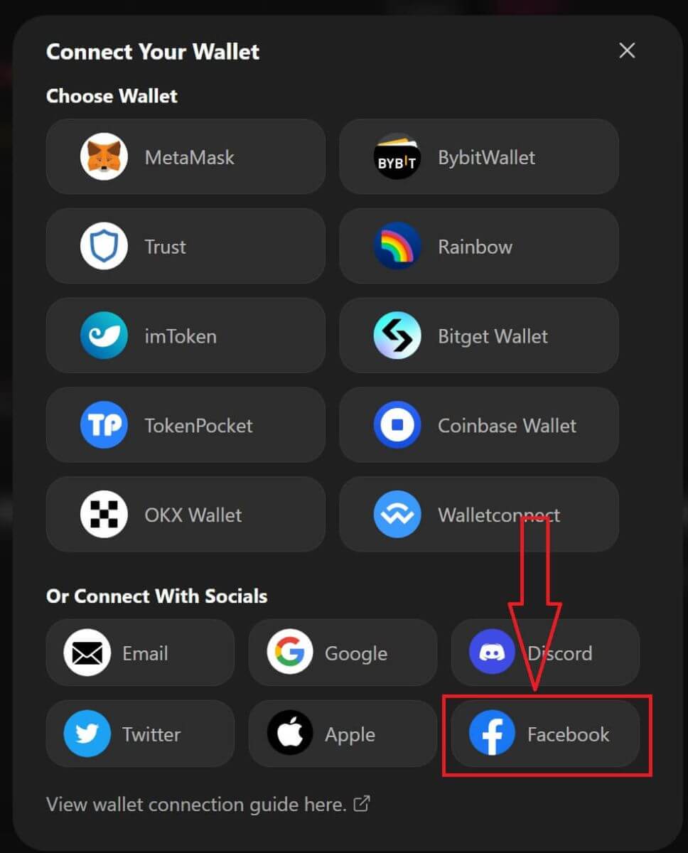 How to connect Wallet to ApeX via Social Media Account (Google, Facebook)